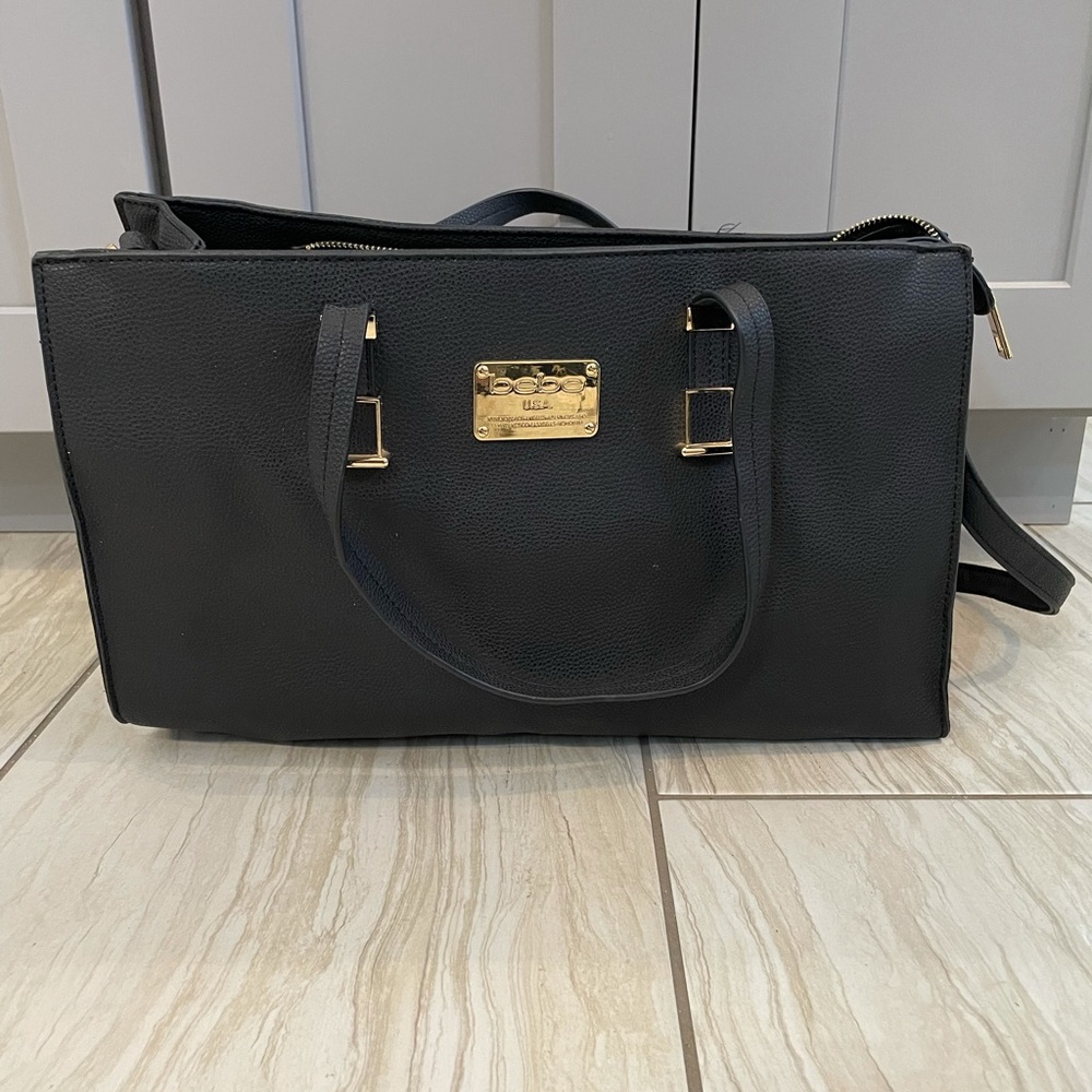 Large Bebe black bag.